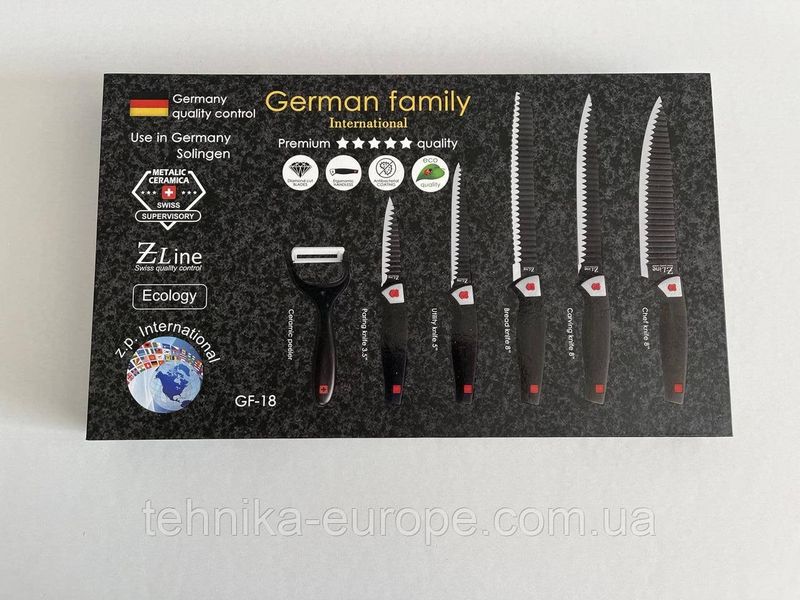 Набір ножів German Family GF-18 GF-18 фото